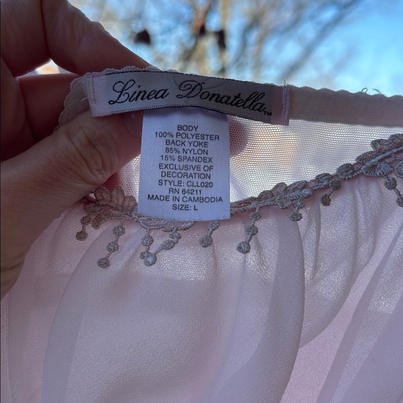 Vintage Y2K Princess Slip Dress Long Maxi Gown Blush Pink Renaissance Girly 90 L - Picture 17 of 17